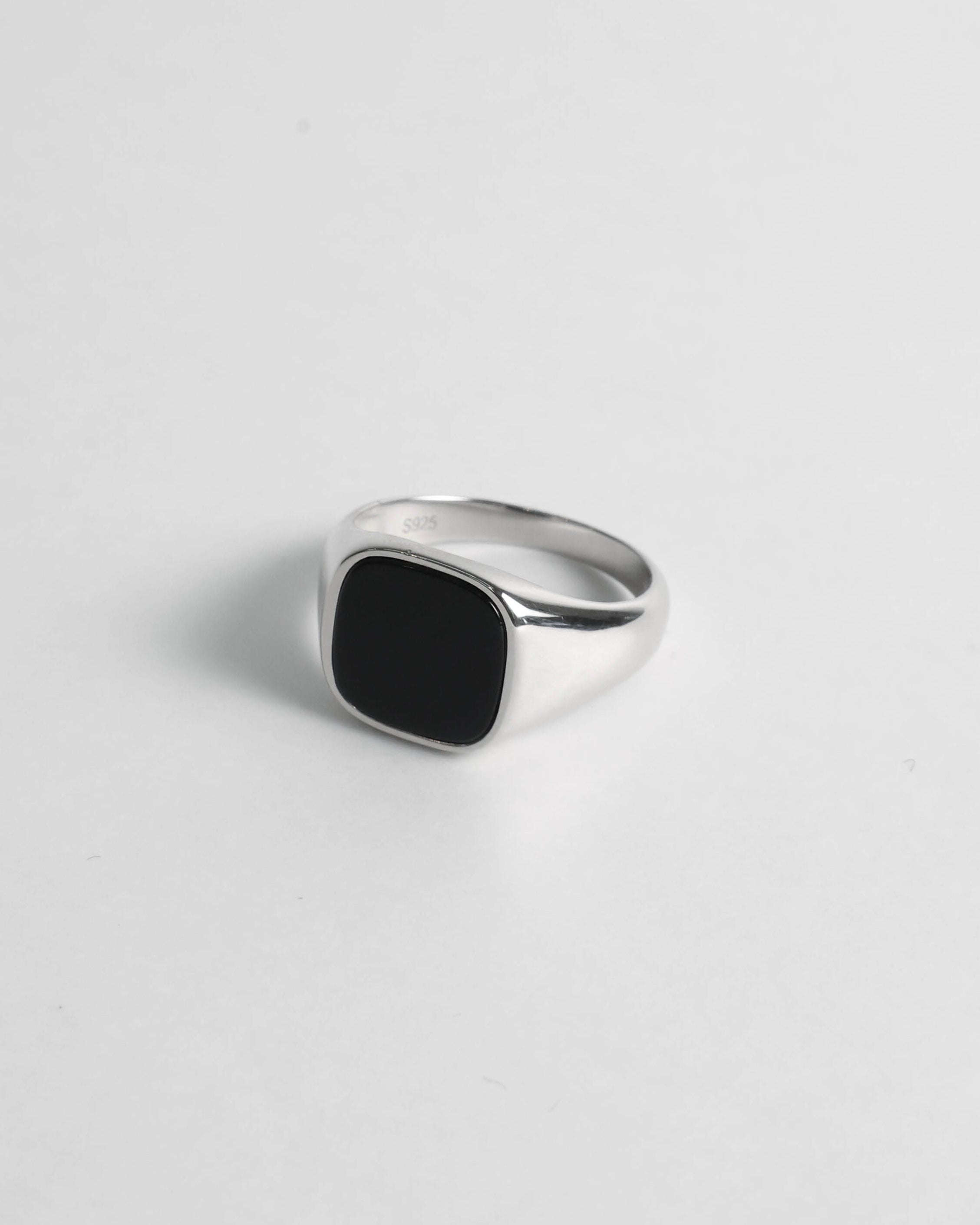 Signet Ring Onyx Silver