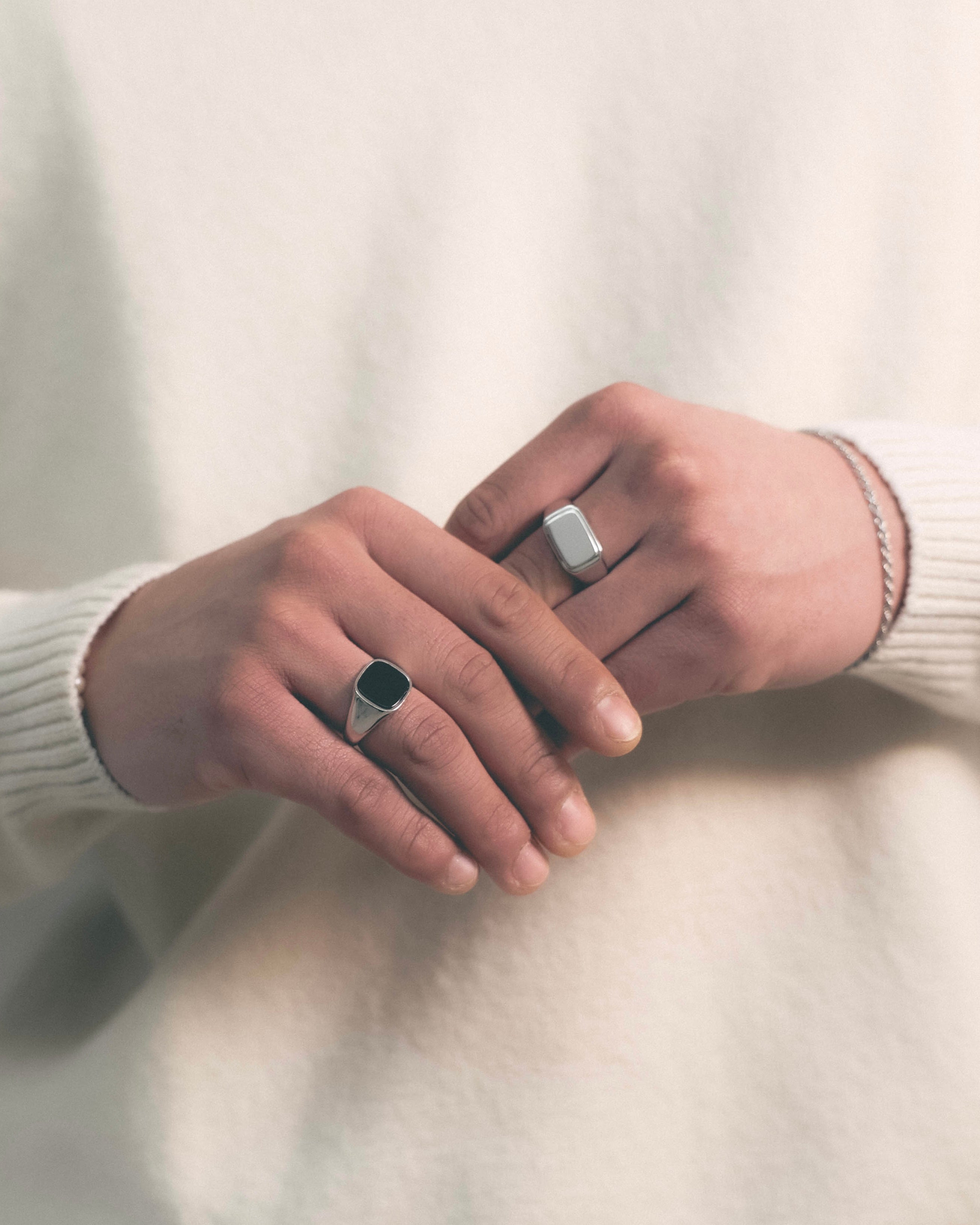 Signet Ring Onyx Silver