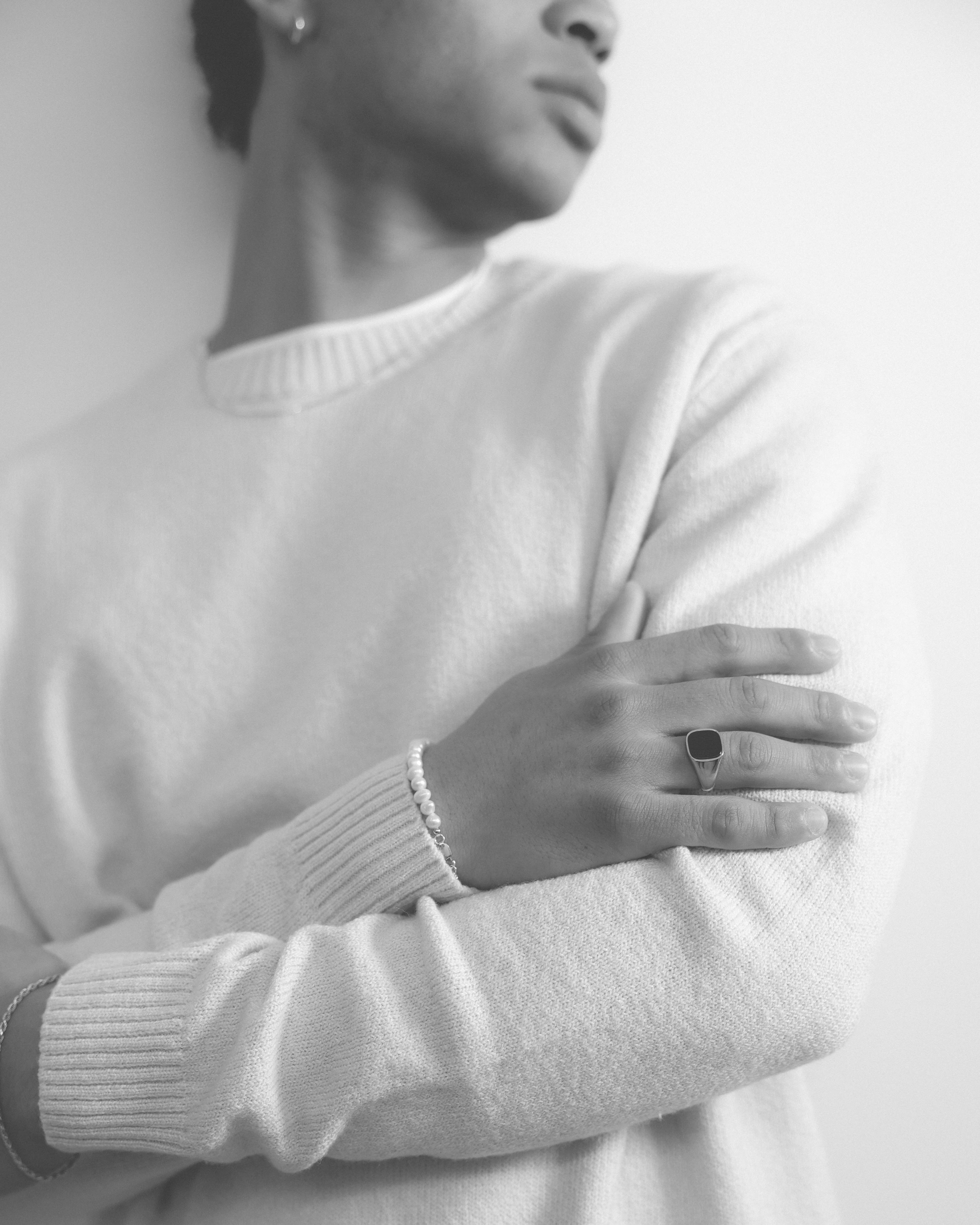 Signet Ring Onyx Silver