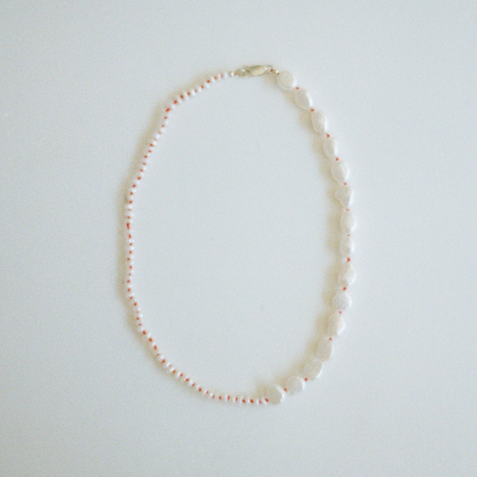 June Pearl Necklace (red)