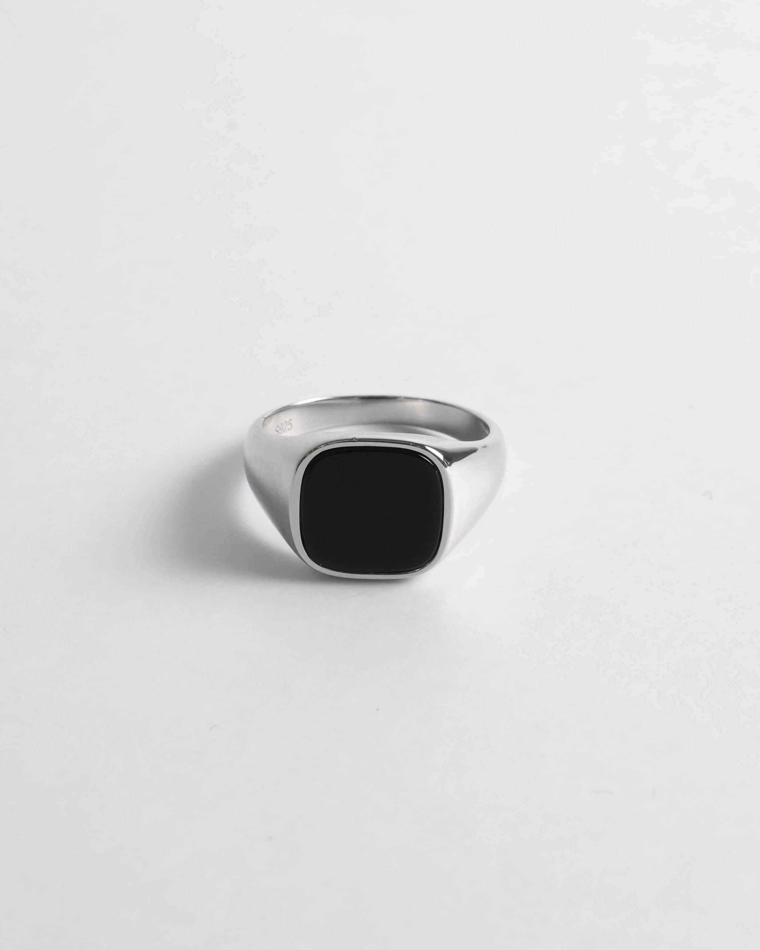 Signet Ring Onyx Silver