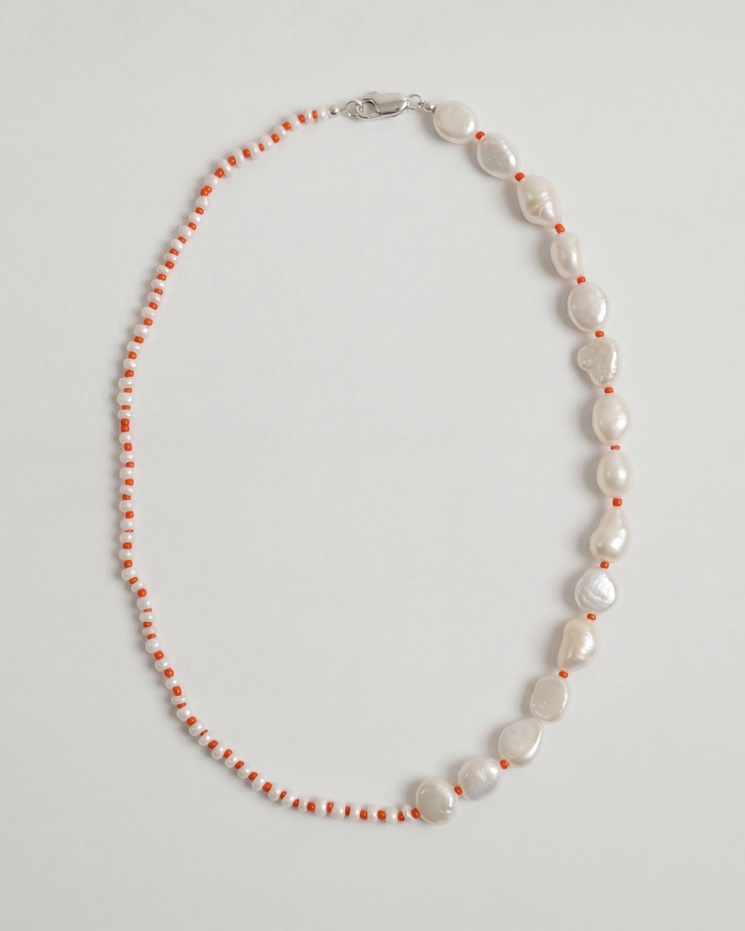 June Pearl Necklace (red)